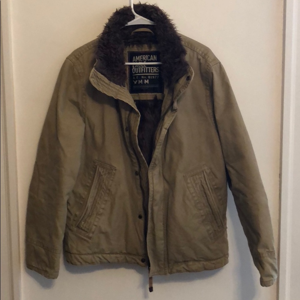 Fur Collar Bomber Jacket